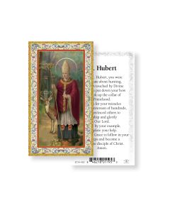 Saint Hubert Holy Card