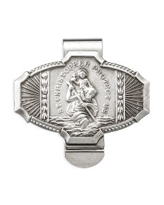Saint Christopher Auto Visor Clip (Sold in Inc. of 3)