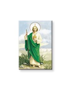 2" x 3" Saint Jude Magnetic Laminated Plaque