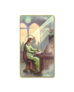 Saint Cecilia Holy Card