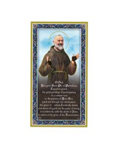 Padre Pio Plaque with Prayer