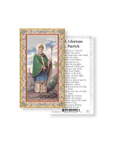 Saint Patrick Holy Card