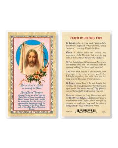 Prayer to the Holy Face Laminated Holy Card. Inc. of 25
