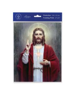 8" x 10" Chambers: Sacred Heart of Jesus Print (sold in inc. of 3)