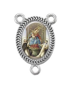 Our Lady of Rosary Picture Centerpiece
