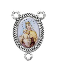 Our Lady of Mt. Carmel - Sacred Heart Picture Centerpiece