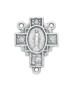Cross Miraculous Medal Centerpiece