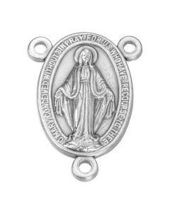 Miraculous Medal Oxidized Centerpiece