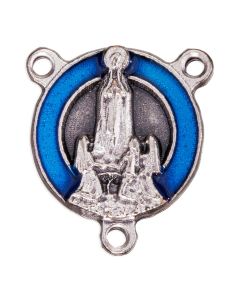Our Lady of Fatima Centerpiece with Blue Epoxy