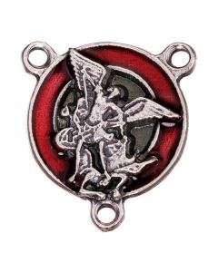 St. Michael Centerpiece with Red Epoxy
