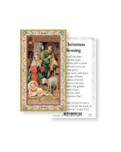 A Christmas Blessing Holy Card