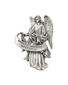 Guardian Angel Never Text and Drive Godchild Auto Visor Clip (Sold in Inc. of 3)