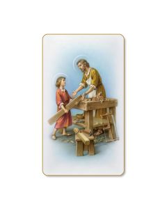 St. Joseph the Worker Holy Card