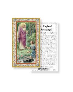 Saint Raphael Holy Card