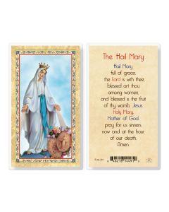 The Hail Mary-Our Lady Of Grace Hot Gold Stamped Lam Inc Of 25