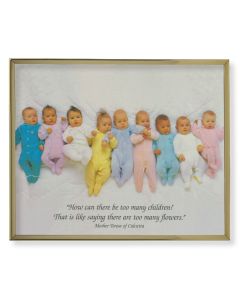 11" x 14" Gold Plaque Frame with a Mother Theresa of Calcutta Quote Print