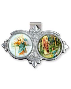 Saint Raphael Resin Visor Clip (Sold in Inc. of 3)