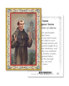 Saint Junipero Serra Holy Card