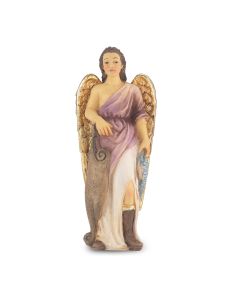 4" Cold Cast Resin Hand Painted Statue of Saint Raphael in a Deluxe Window Box-P65