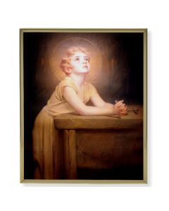 8" x 10" Gold Plaque Frame with a Chambers: Thy Will be Done Print