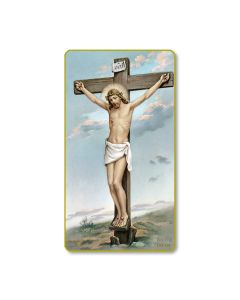 Crucifixion Holy Card