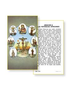 Holy Saints Holy Card in Spanish