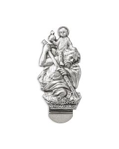 Saint Christopher Auto Visor Clip (Sold in Inc. of 3)