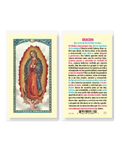 Nuestra Senora De Guadalupe Holy Card