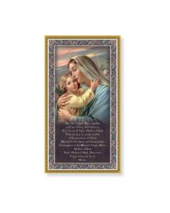 Madonna and Child Plaque with Prayer