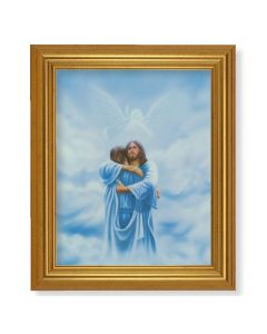 10" x 12" Gold Leaf Finish Beveled Frame with 8" x 10" Welcome Home- The Reunion Textured Art