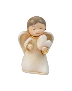 2 1/2" Christmas Angel with Heart Statuette