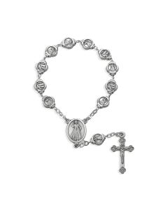 One Decade Divine Mercy, Jesus I Trust in You Medal Bead Rosary