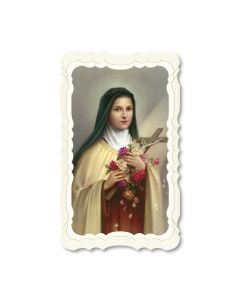 St Therese Holy Card