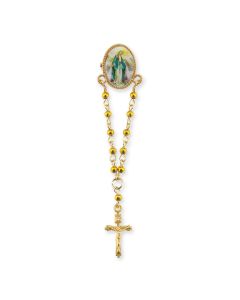 Our Lady of Grace Gold Plated Oval Lapel Pin-P65
