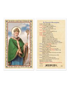 St. Patrick Gold Stamped Laminated Holy Card  Pk 25