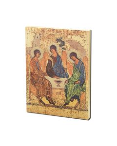Holy Trinity Textured Wood Plaque