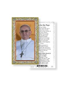 Pope Francis Holy Card