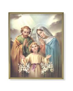 8" x 10" Gold Plaque Frame with a Simeone: Holy Family Print