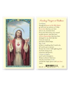 Healing Prayer at Bedtime Holy Card