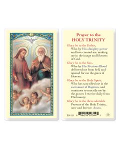 Prayer to Holy Trinity Holy Card