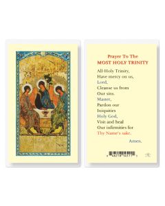 Prayer to Most Holy Trinity Holy Card