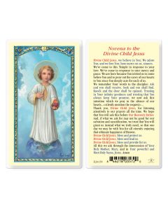 Novena to the Divine Child Jesus Holy Card