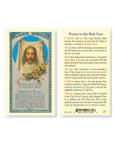 Prayer to the Holy Face Holy Card