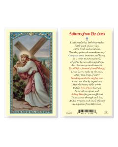 Splinters from the Cross Holy Card