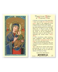 Our Lady of Perpetual Help Holy Card
