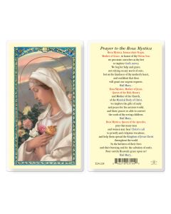 Rosa Mystica Holy Card