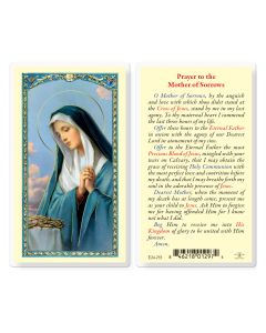 Mother of Sorrow Holy Card