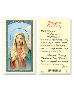 Prayer to Our Lady Immaculate Heart of Mary Holy Card