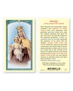 Our Lady of Mount Carmel Holy Card
