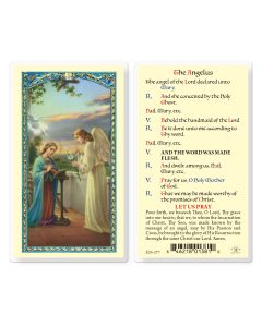 Angelus Prayer Annunciation Holy Card